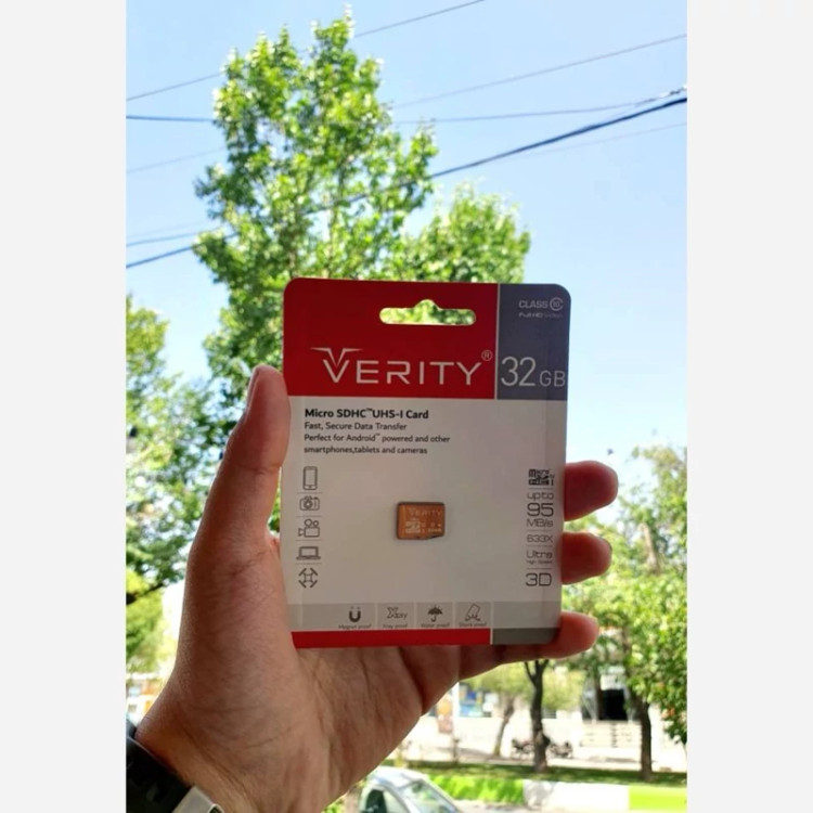 کارت حافظه برند وریتی 633X کلاس 10 با 32گیگابایت حافظه