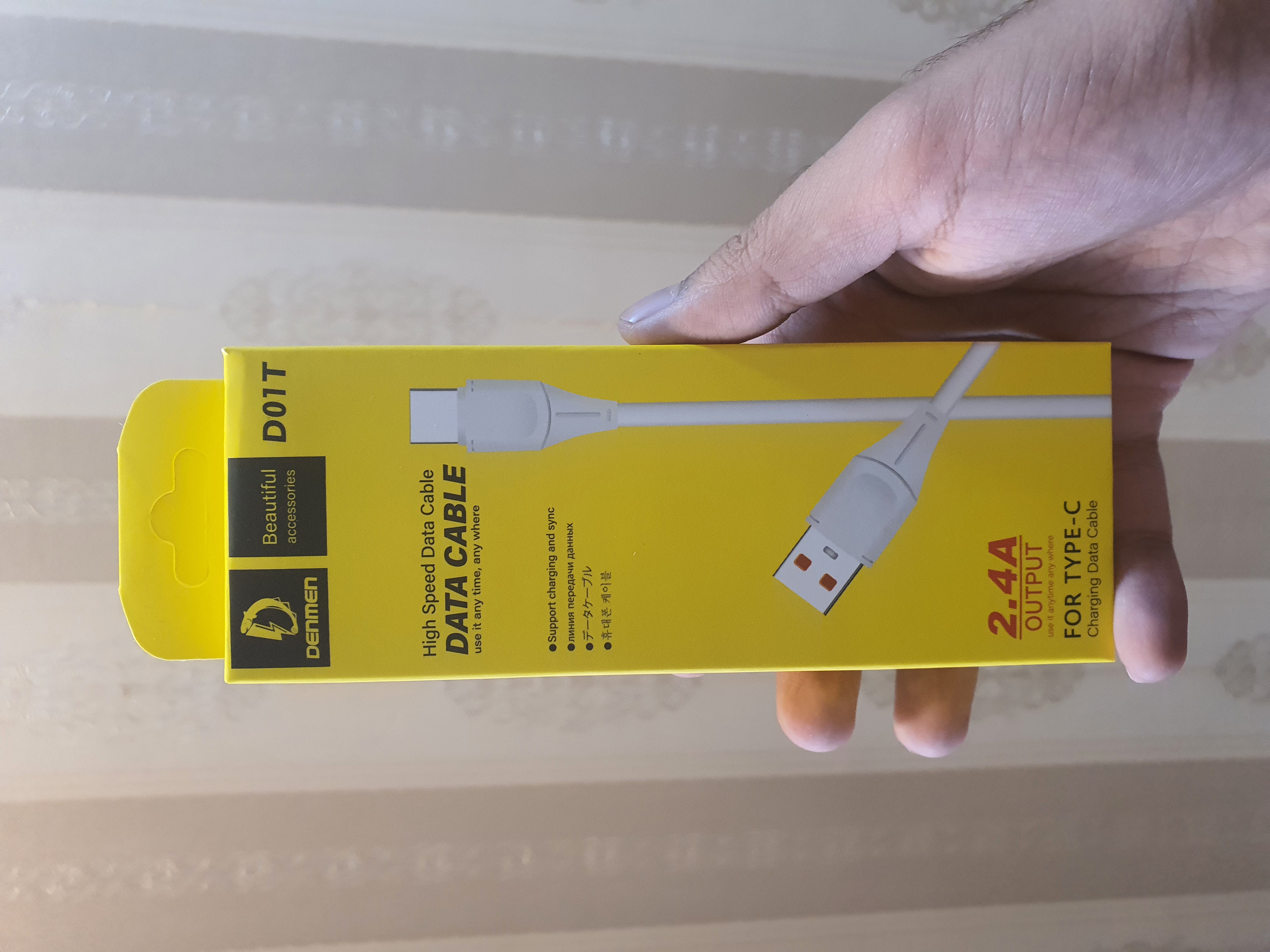 کابل یو اس بی به تایپ سی دنمن مدل D01T