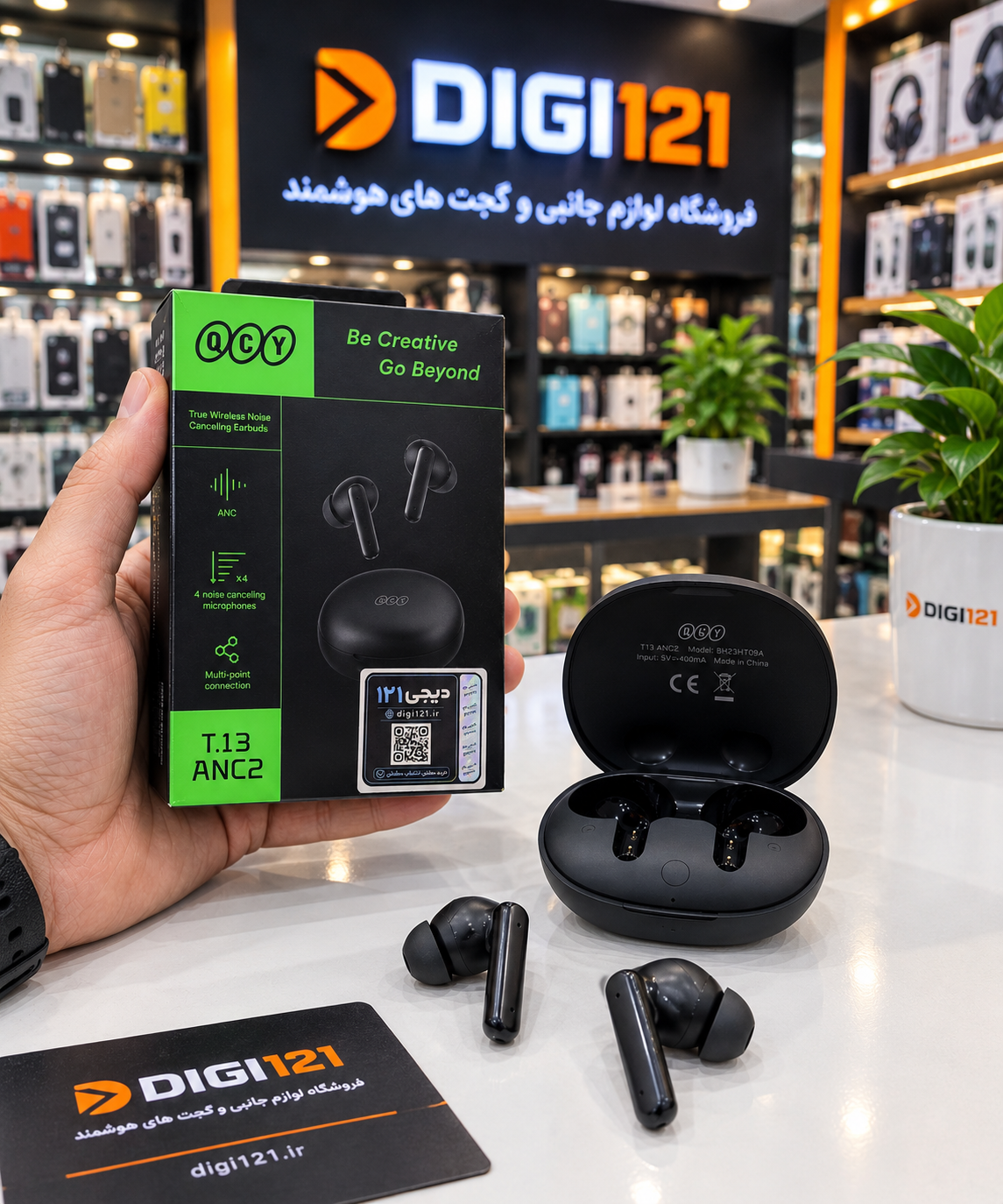 هدفون بلوتوثی کیو سی وای مدل T13 ANC ۲